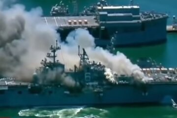 Взрыв на военном корабле МВС США
