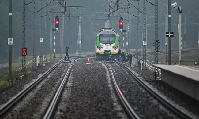 Диверсия на железной дороге в Польше