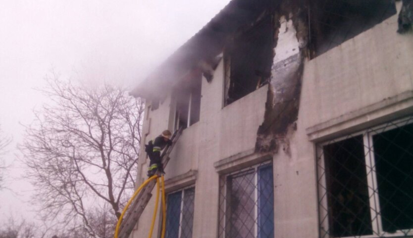 Пожар, дом престарелых, Харьков