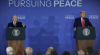 Трамп и Путин на прессконференции