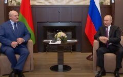 Александр Лукашенко и Владимир Путин, санкции ЕС, вторжение России в Украину