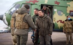 Владимир Зеленский в зоне ООС 6 декабря