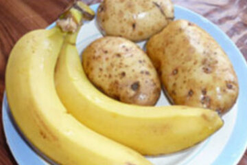 картошка банан