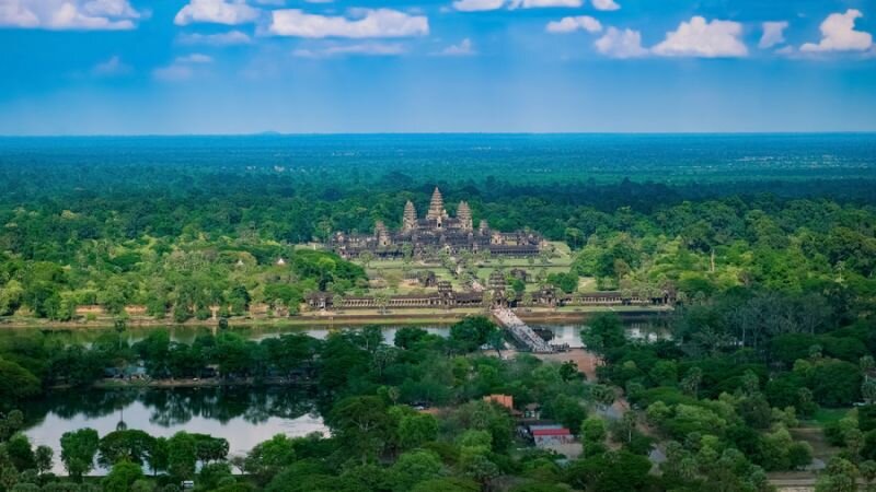 Храмовый комплекс Ангкор-Ват  в Камбодже