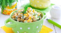 Кукуруза и горошек