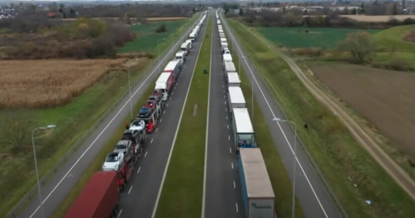 Протести польських перевізників на кордоні з Україною