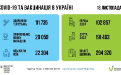 Статистика по коронавирусу на утро 19 ноября, коронавирус в Украине
