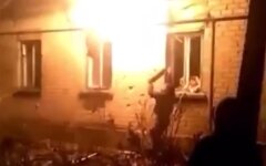 Обстрелы российских боевиков в Станице Луганской, 17 февраля