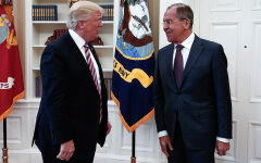 US President Donald Trump and Russian Foreign Minister Lavrov meet for talks