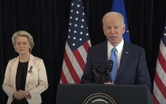 Урсула фон дер Ляйен и Джо Байден, вторжение россии в Украину, отказ от российского газа