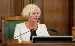 Спікер Сейму Латвії Дайга Мієріня / Фото: Ieva Ābele/Saeima