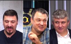 Сергей Лямец, Николай Фельдман и Юрий Романенко в эфире