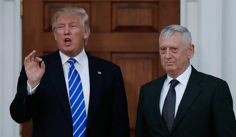 Джеймс Мэттис и Дональд Трамп
