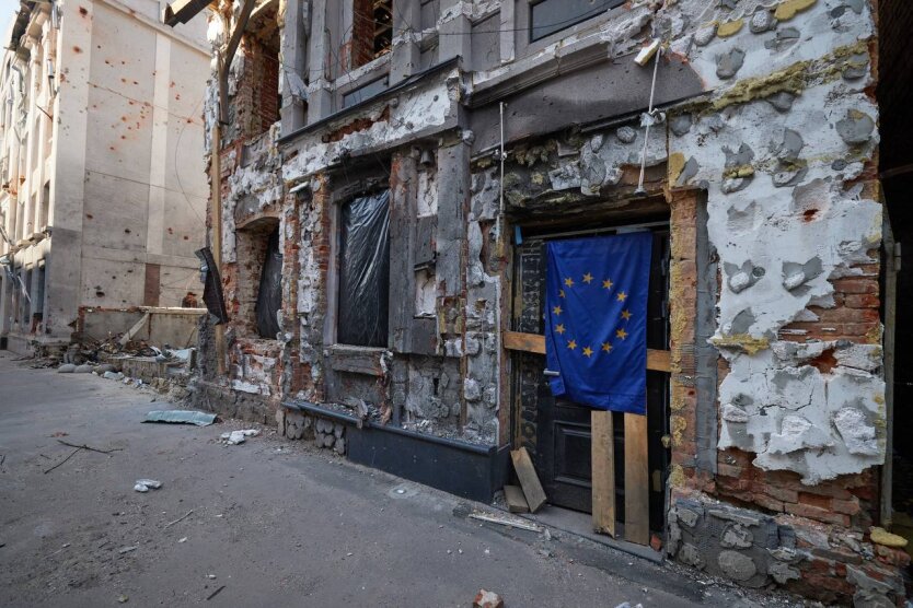 Харьков после обстрелов, фото - Офис президента Украины