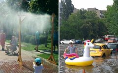 погода в украине, грозовые дожди, жара в июле