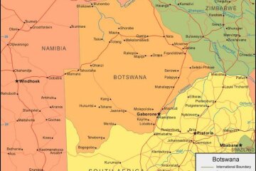 Ботсвана карта