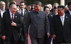 Владимир Путин, Си Цзиньпин и Ким Чен Ын в Пекине / Фото: Sergei Bobylev/Sputnik/AP