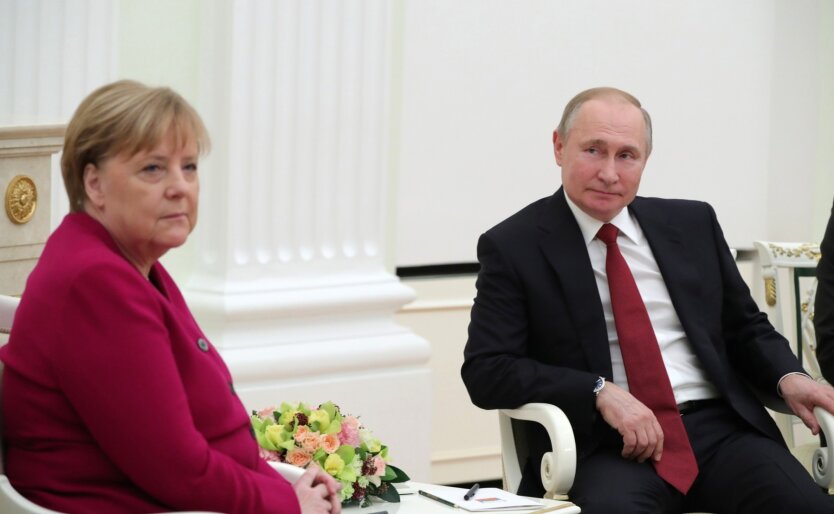 Владимир Путин,Ангела Меркель,Минские соглашение,беседа Путина с Меркель