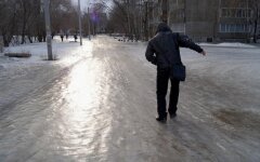 Скользкая погода в Украине
