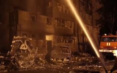 Падение Су-34 в Ейске, видео
