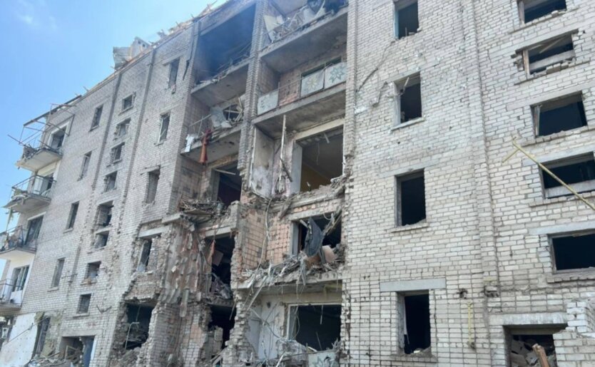 Ракетный удар по жилому дому в Вознесенске