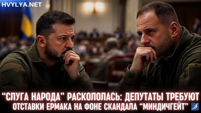 Раскол фракции "Слуга народа" в Верховной Раде из-за Андрея Ермака