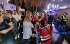 В Киеве перевернулся автобус с пассажирами в Москву: фото