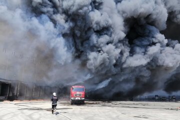 Пожар в Нерубайском, пожар в одессе