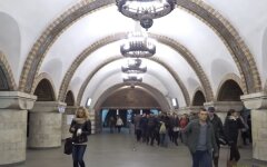 Метро в Киеве, технический сбой, покупка билетов