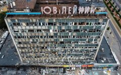 Будинок офіцерів у Вінниці після ракетного удару