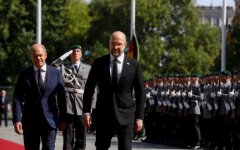 Денис Шмыгаль и Олаф Шольц