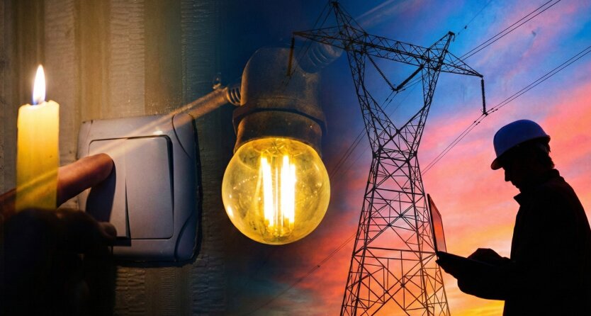Отключение электроэнергии в Украине