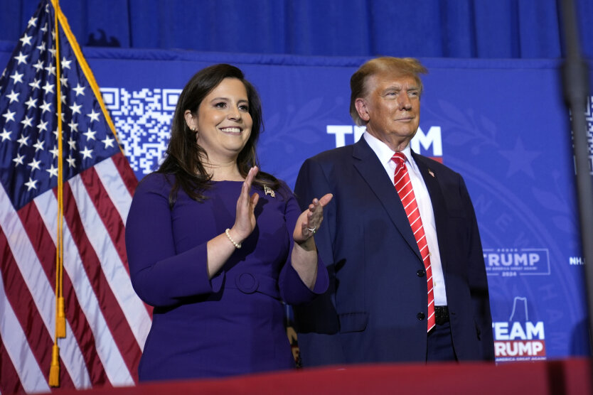 Элис Стефаник и Дональд Трамп