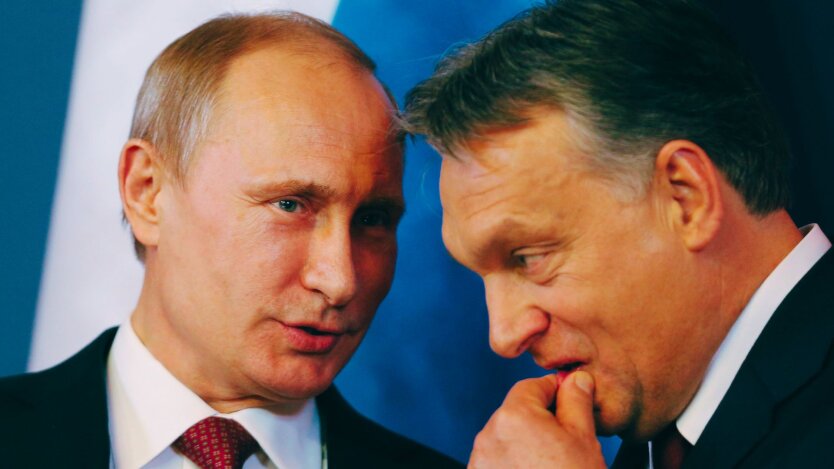 Владимир Путин и Виктор Орбан, фото