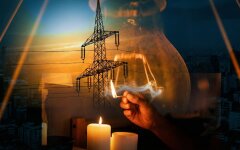 Отключение электроэнергии в Украине