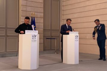 Владимир Зеленский и Эмманюель Макрон