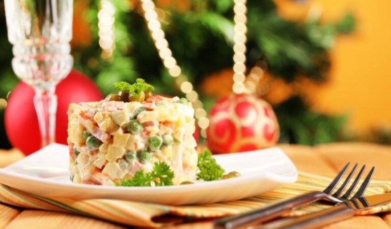 оливье, новогодний стол