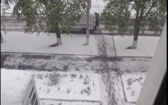 снег весной