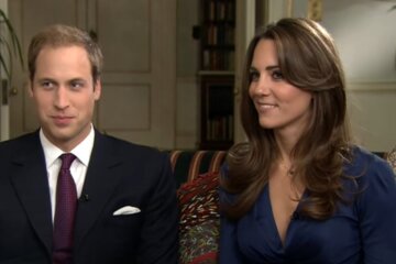 Принц Уильям и Кейт Миддлтон, рождественская открытка, королевская семья