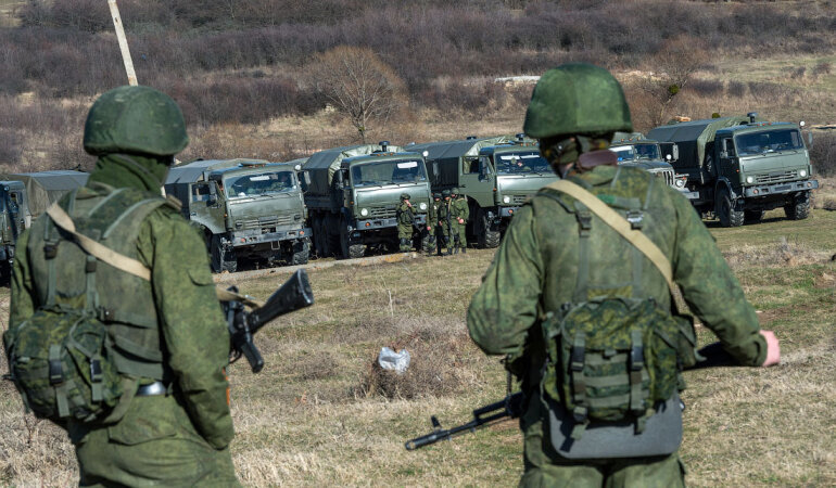 Русские солдаты в Крыму