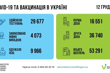 Статистика по коронавирусу на утро 13 декабря, коронавирус в Украине