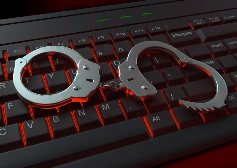 Internet crime illustration