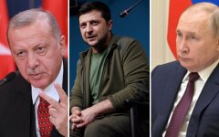 Реджеп Эрдоган, Владимир Зеленский, Владимир Путин