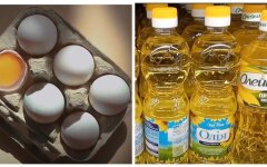Цены на яйца и подсолнечное масло, цены на продукты в Украине