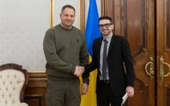 Андрей Ермак и Александр Сорос