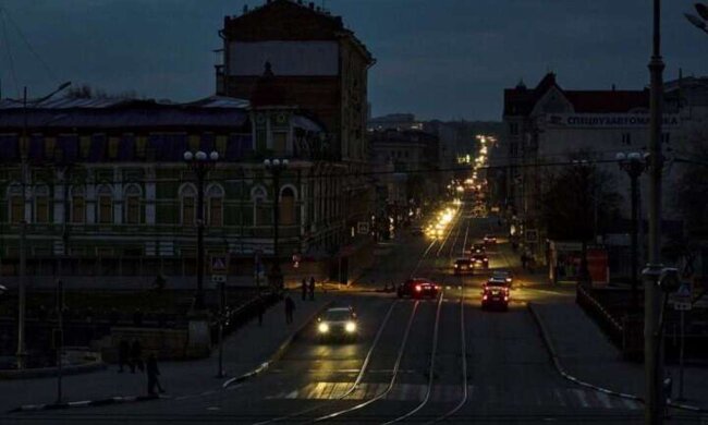 Отключения света в Украине