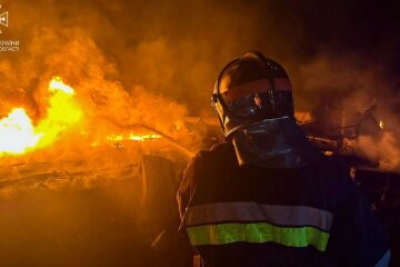 Пожежі у порту Одеської області після нічної атаки РФ. Фото: ДСНС