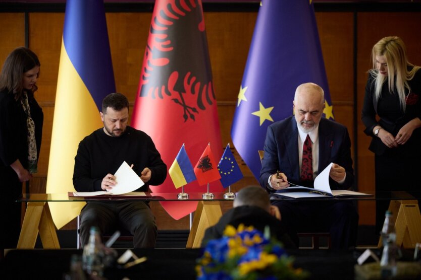 Владимир Зеленский и премьер-министр Албании Эди Рама / Фото: сайт президента