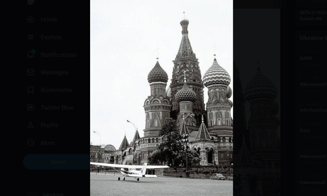 Самолет Матиаса Руста в Москве