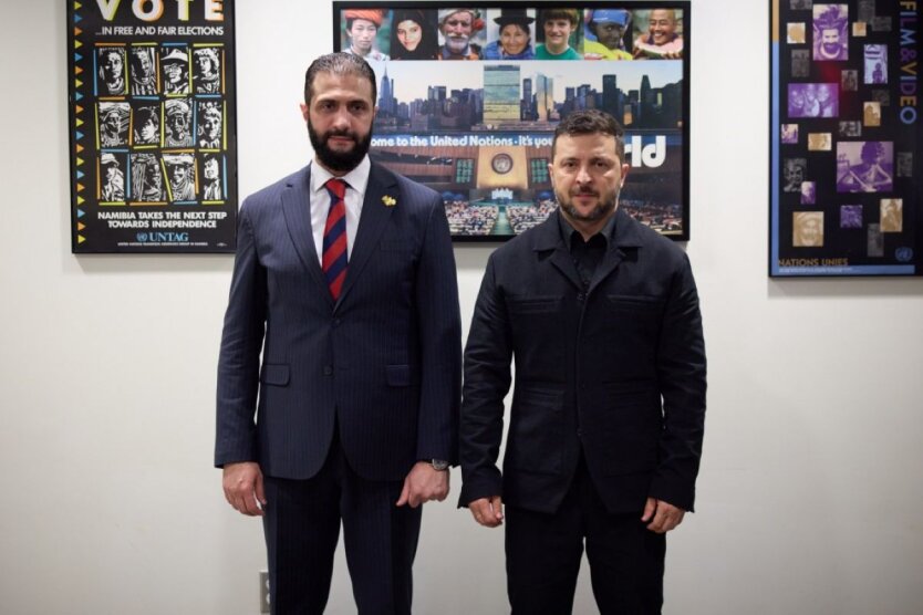Володимир Зеленський і Ахмед Хусейн аш-Шараа